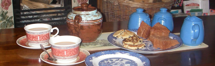 Welcome tea and cakes