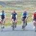 Gary Sheriff, son Patrick and Steve and Graham hot-tailing it out of Settle. June 2013