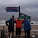 Ian, Alf and Pip complete the route in aid of St Leonards Hospice, York.
